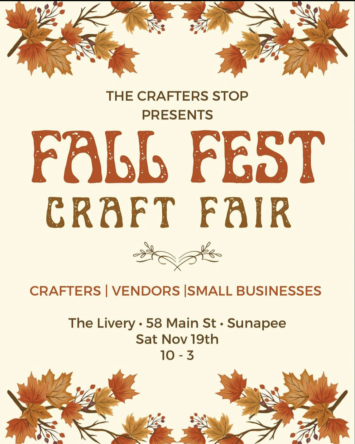 Fall Fest Craft Fair – The Livery